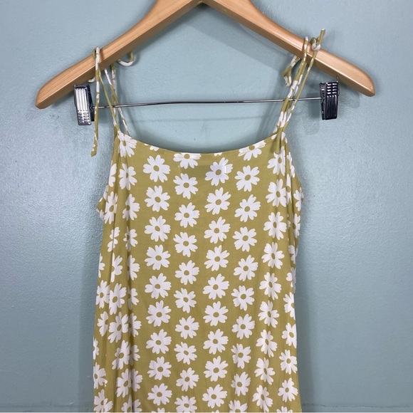 Faithfull The Brand Arrieta Daisy Midi Yellow Button Sun Dress Floral Sz 4 Small - Picture 7 of 7